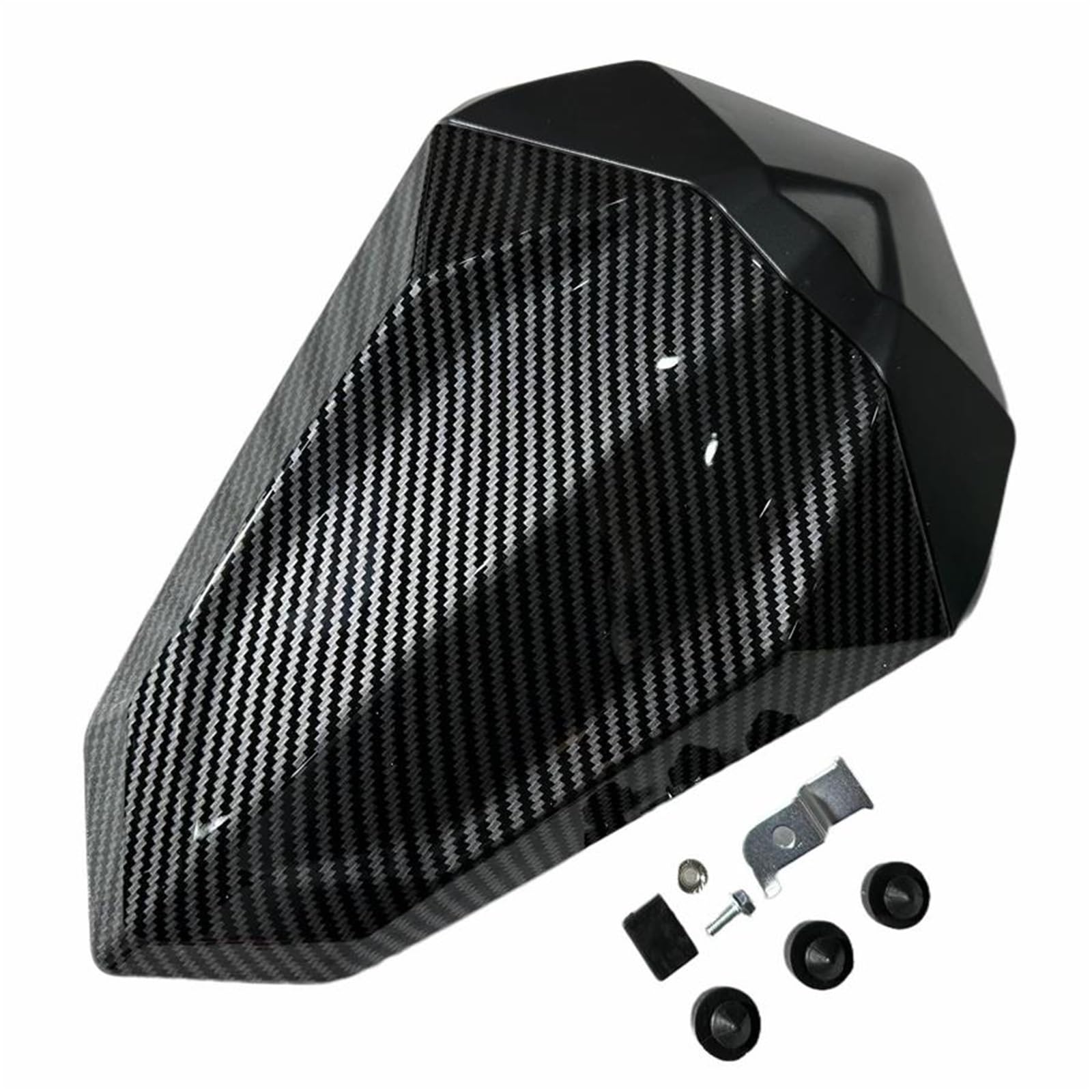 carenatura della Coda Coprisedile Posteriore Passeggero per Motocicletta, Carenatura Monoposto per K&awasaki Z500 SE per Ninja 500 2024 2025(Carbon)