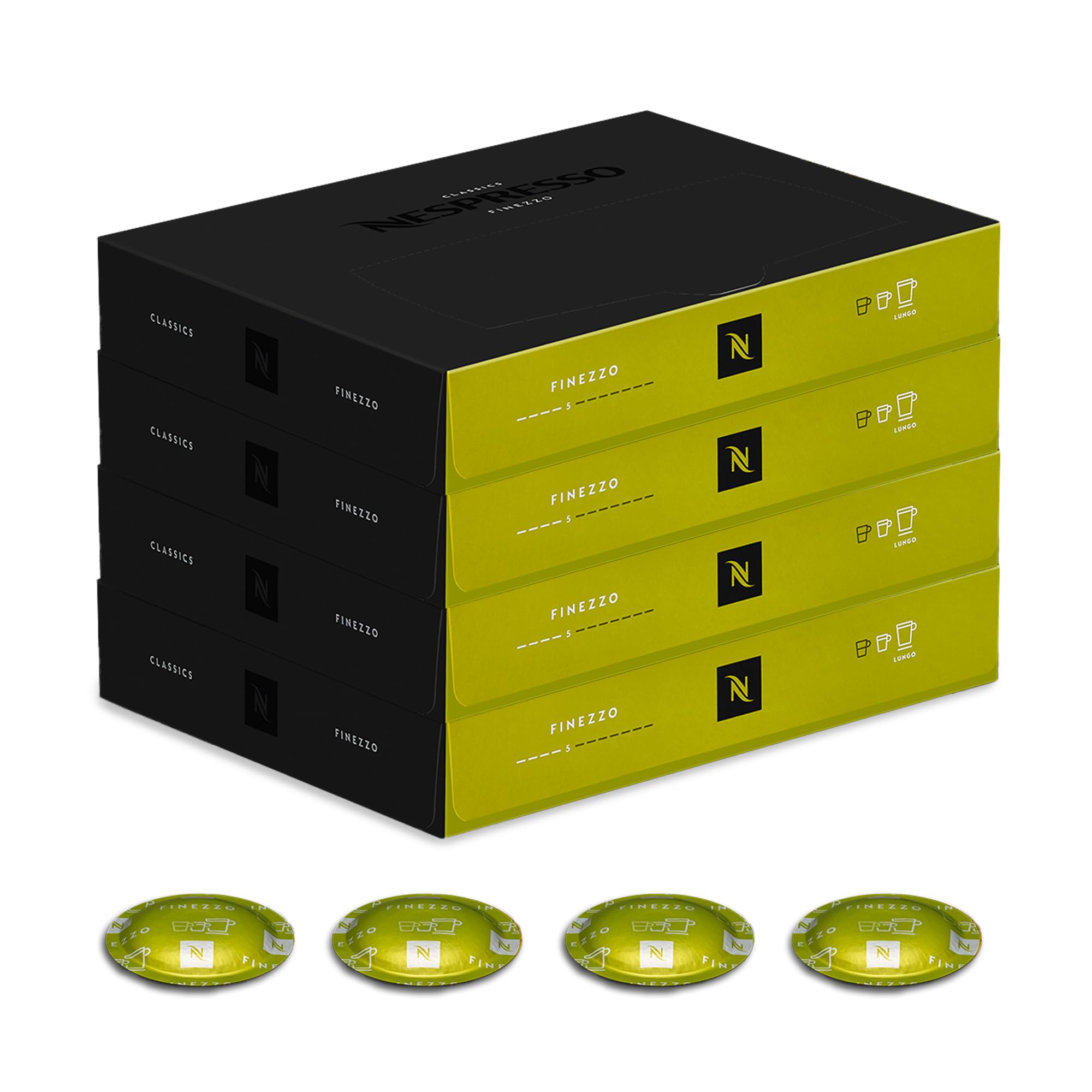 NESPRESSO PROFESSIONAL Finezzo 200 Kaffeekapseln | Mild gerösteter Arabica Kaffee ideal für Lungo, kompatibel mit Nespresso B2B Kaffeemaschinen