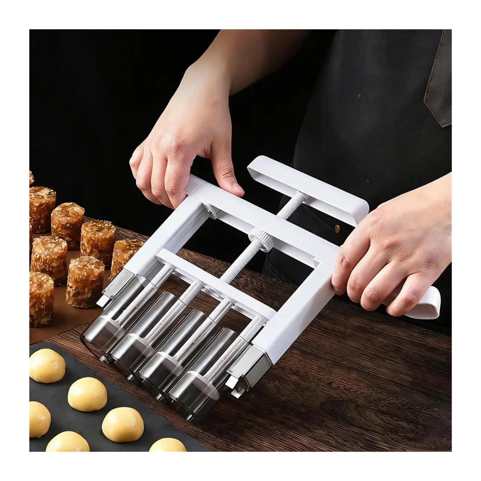 Mooncake Mold Füllspender Keksstempel IY Handdruck Backen Fondant Dekoration Werkzeuge Küche Lebensmittel Gebäck Stressform