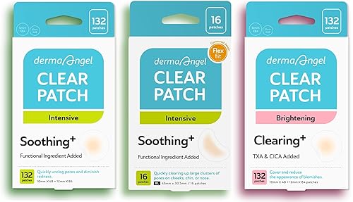 Parches ultra invisibles para manchas oscuras, parches de espinillas grandes y parches de acné de ácido salicílico para cara, nariz, barbilla y