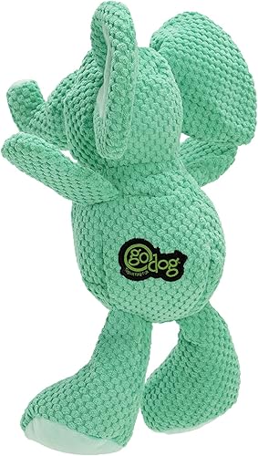 Vista 52 de goDog Checkers Just for Me - Juguete chirriante afelpado para perro, con tecnología Chew Guard, diseño de cerdo volador, color rosa, tamaño miniatura