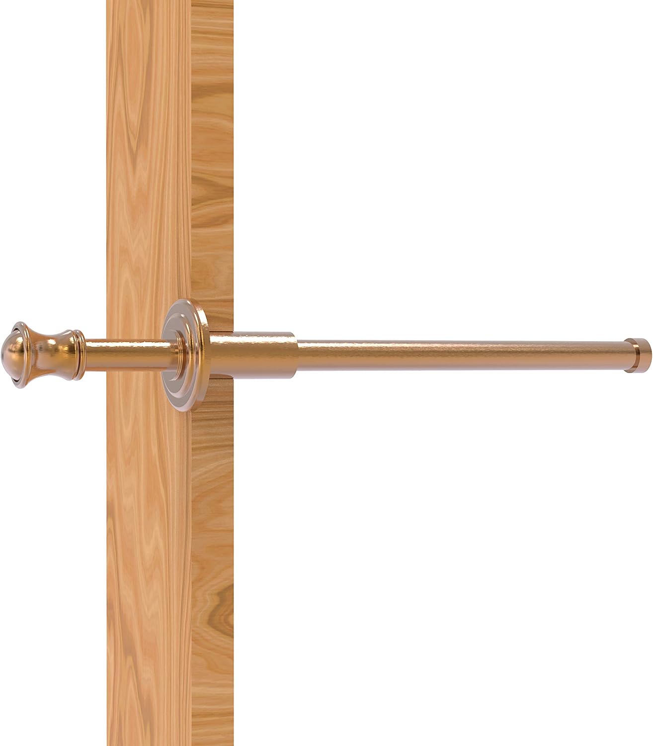 Allied Brass Carolina Collection Retractable Pullout Garment Rod, Brushed Bronze