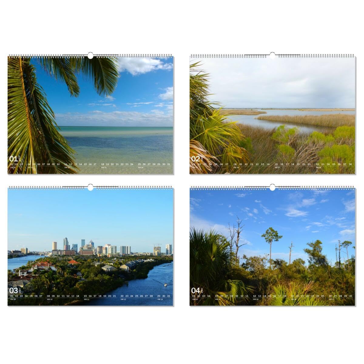 artboxONE Kalender 2027 FLORIDA - THE SUNSHINE STATE Wandkalender A2 2027 Reise/Strand und Meer