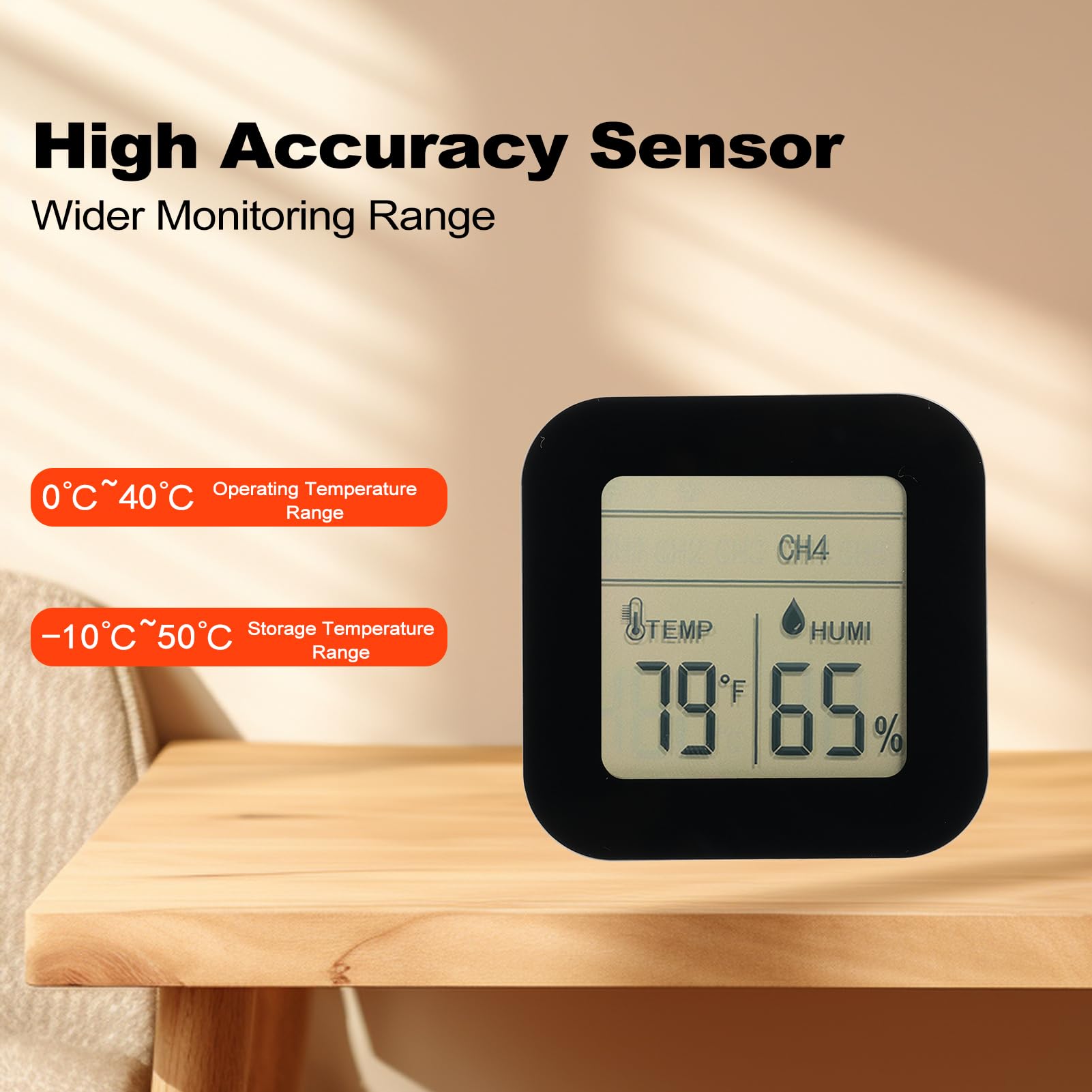 Digitales Hygrometer, Innen- und Außenthermometer, 13-in-1, multifunktionales kabelloses Temperaturmessgerät für den Heimgebrauch (5 Pcs Sensors)