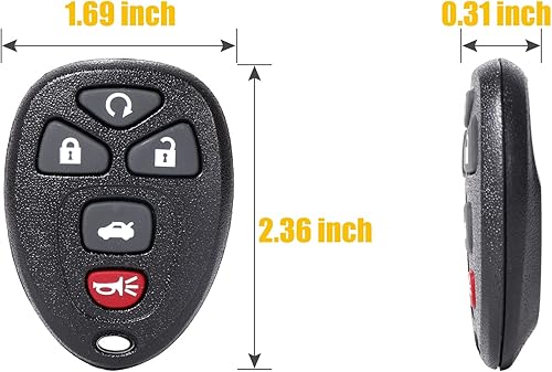 Miniatura 5 de Llavero de repuesto para Chevy Malibu Cobalt Pontiac Grand Prix G6 G5 Buick Lacrosse Allure Saturn Aura Sky 2004 2005 2006 2007 2008 2009 2010 2011