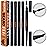 Beard Pen Filler for Men - Barber Styling Grooming Pencil - Waterproof, Sweat Proof, Long Lasting Solution with Natural Finish - Cover Beard and Scalp Patches in Seconds - Medium Brown 5 Pack