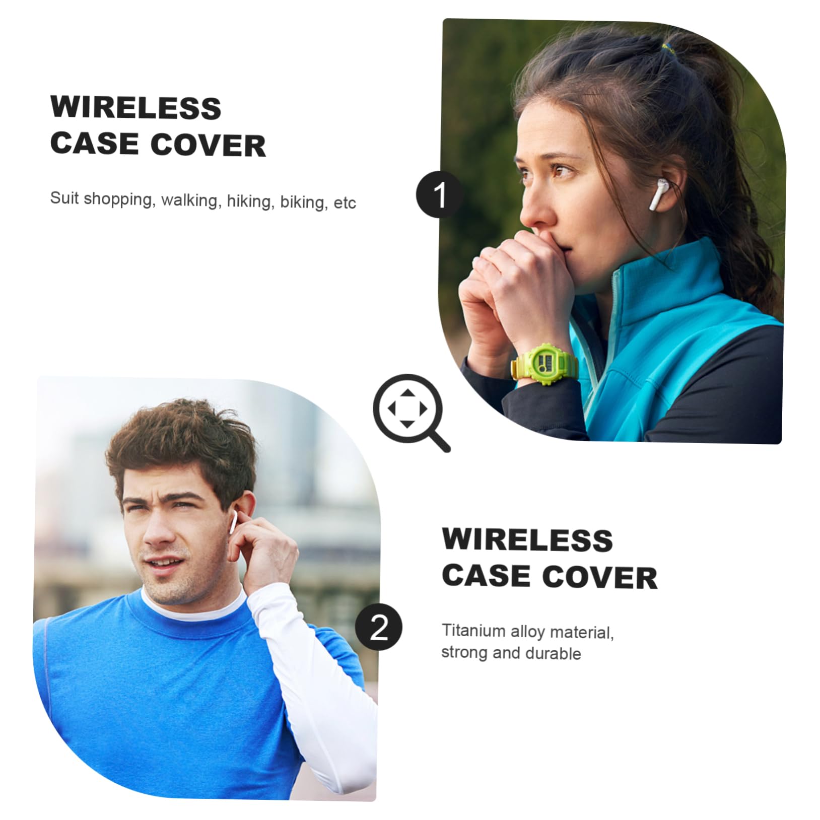 Hemobllo 3piezas Estuche Protector De Auriculares Inalámbricos De Madera Compatible Carcasa Resistente y Arañazos Diseño Compacto y Ligero
