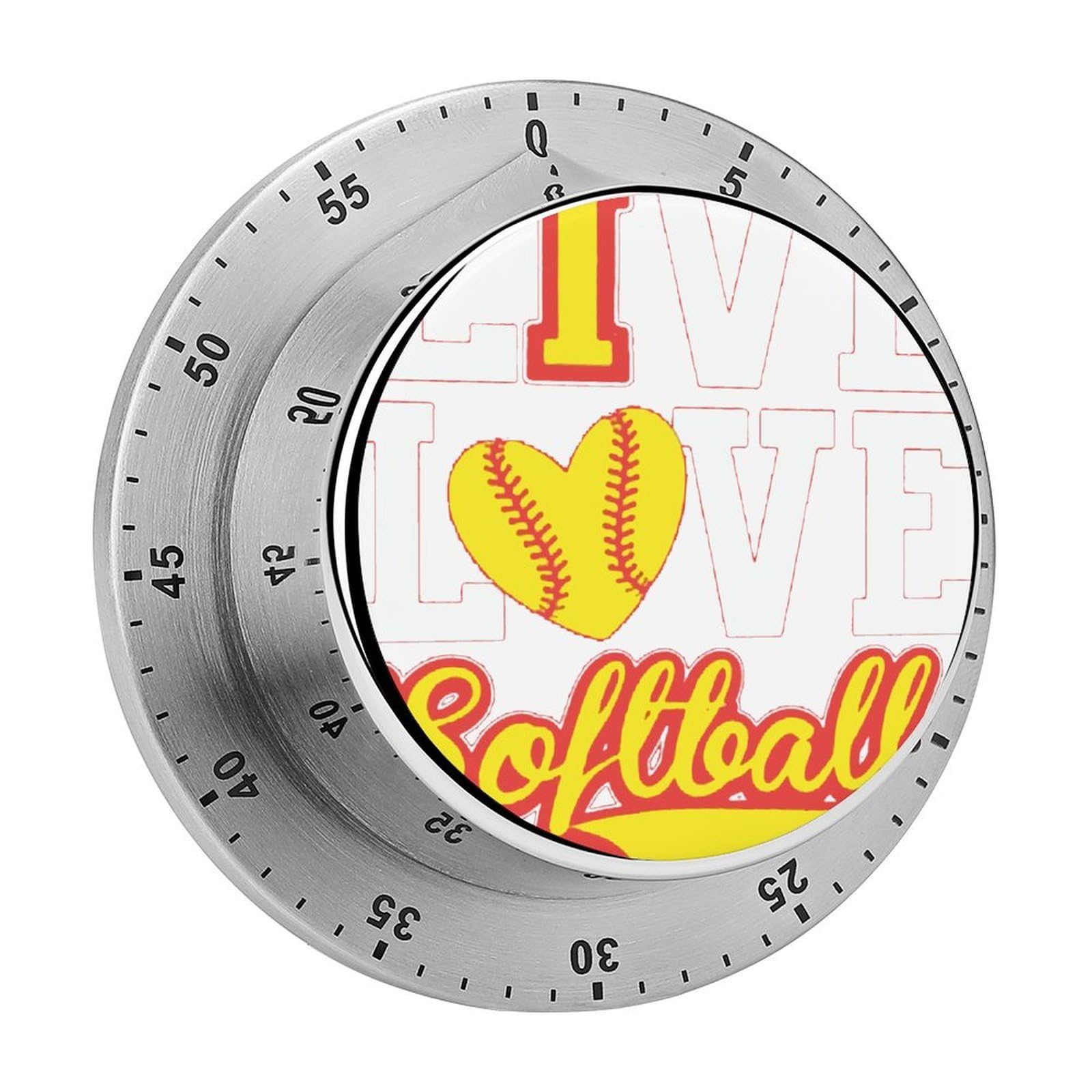 Live Love Softball Mechanical Rotary Timer, Used for Daily Timing