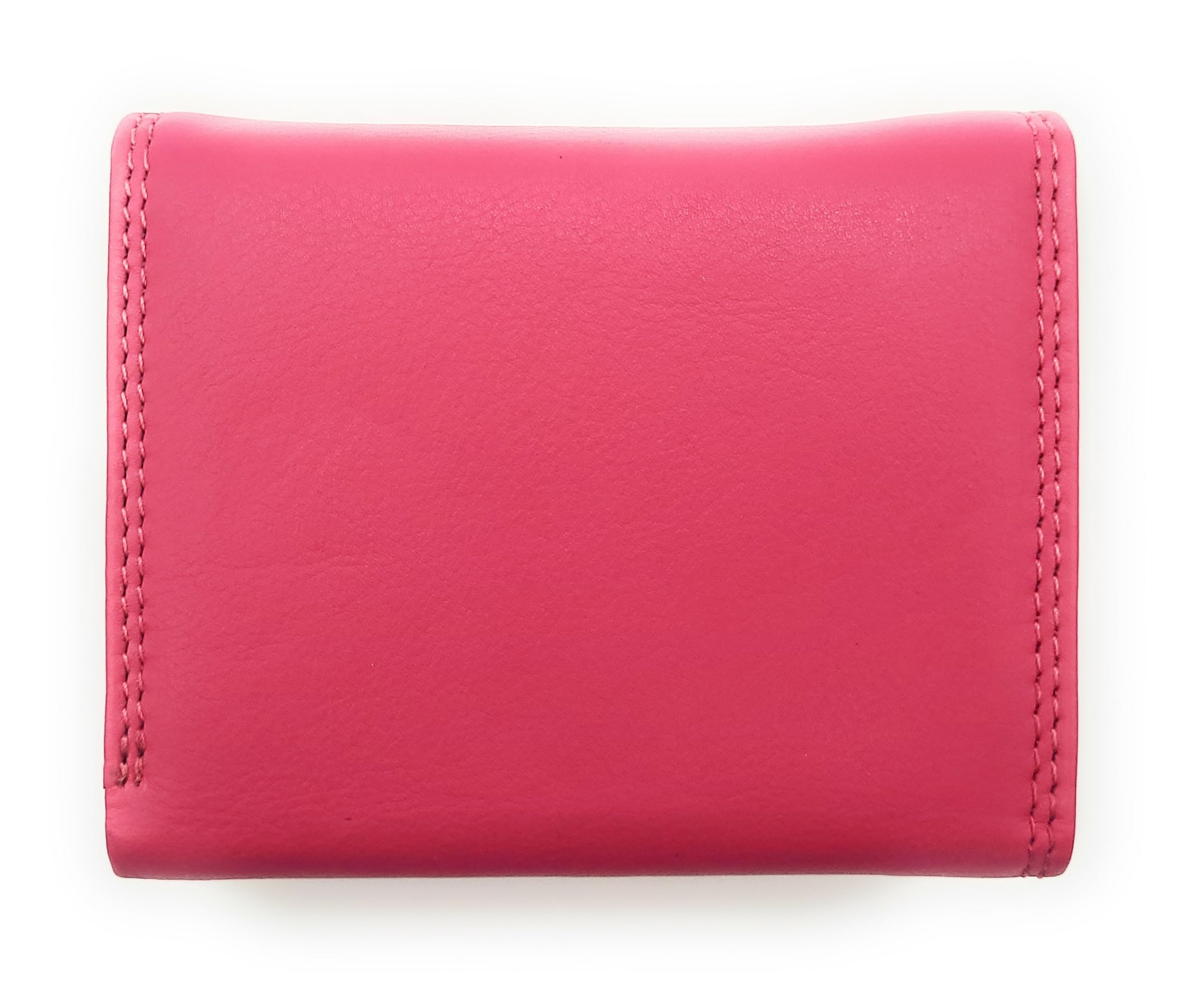 Portafoglio da donna colorato in vera pelle con protezione RFID, molti scomparti, in nappa, bacca, compatto, Casual