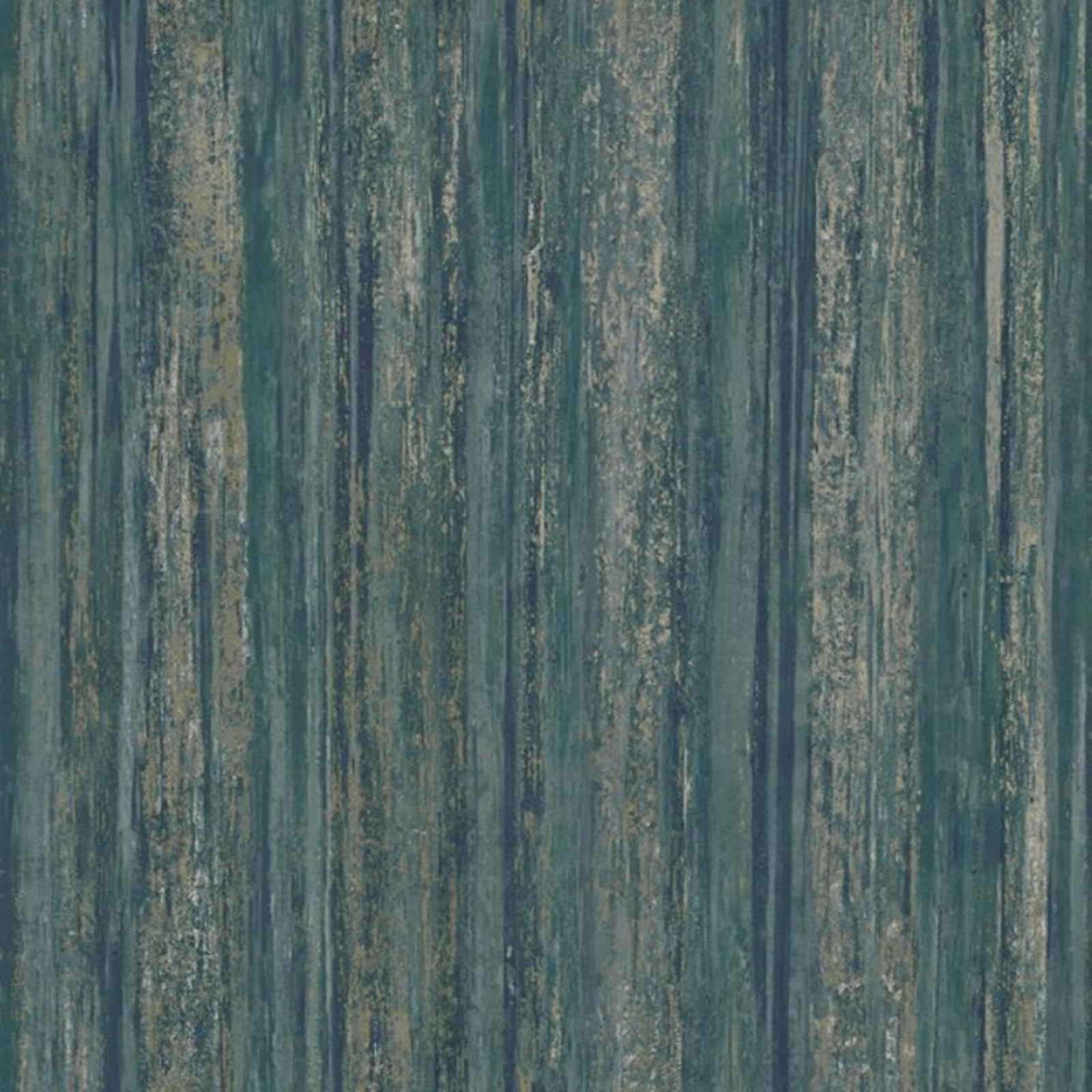 SOPHIE LAURENCE Blue Gold Stripe Wallpaper Textured Metallic Shimmer Vinyl Paste Wall Free Match