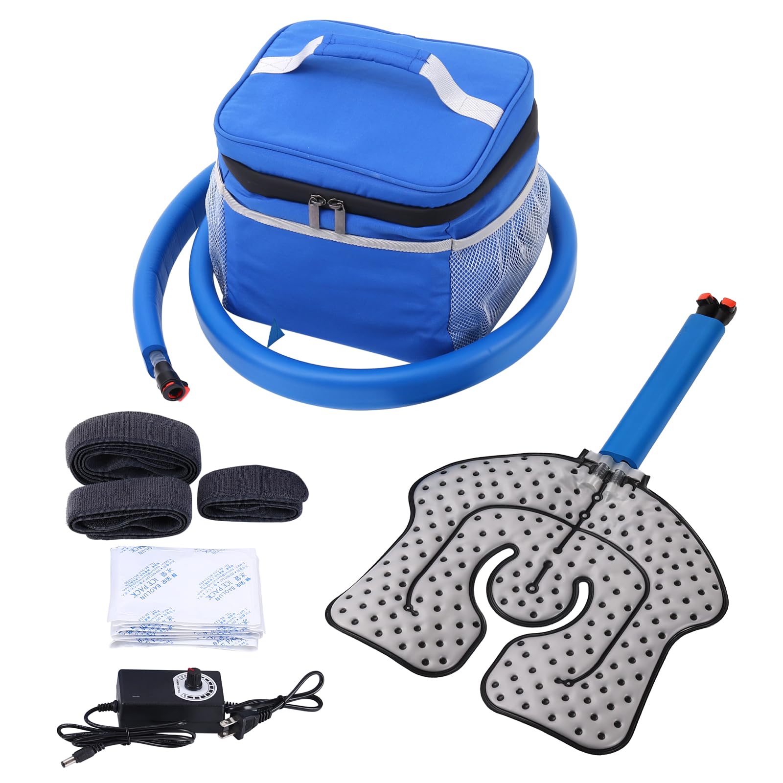 Portable Ice Therapy Machine for Post-Operative Recovery, Sports Injuries, Knee Pain, Sprains, Swelling, Knee Replacement Recovery System with Silent