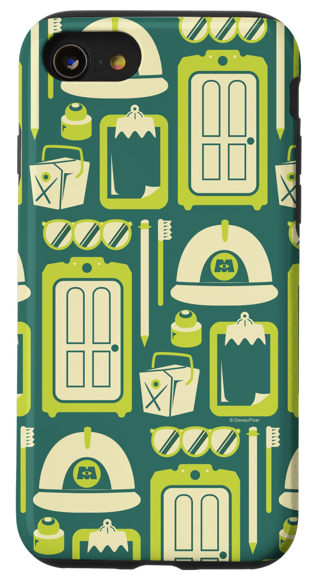 Coque iPhone SE 2020 Monsters Inc Pixar portes vertes - 4
