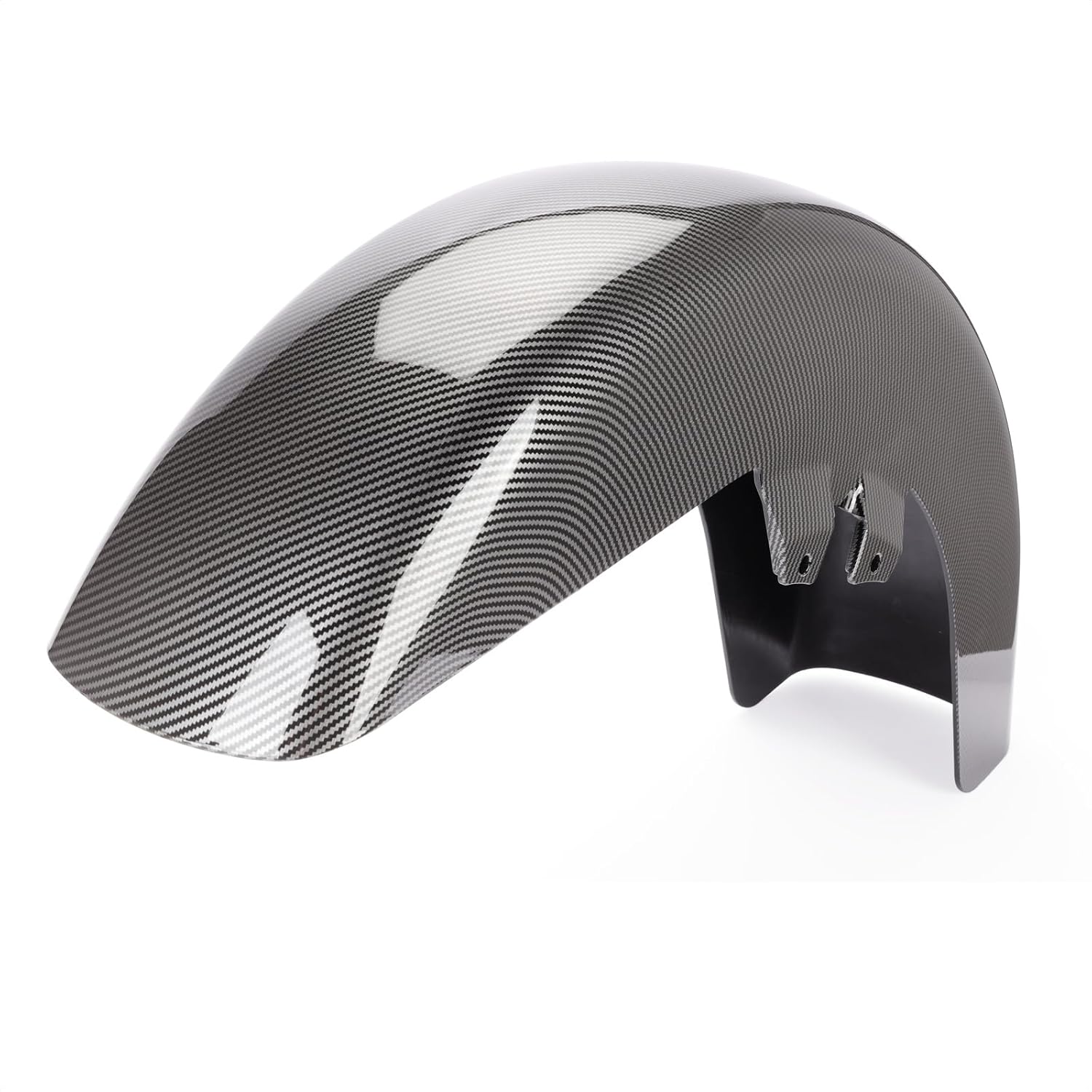 Motorcycle Mudguard Front Fender ABS Plastic Fit for Harley Touring Electra Glide Road Glide Street Glide Road King Tri Glide Tour Glide 1989-2013 (Fiber Black)