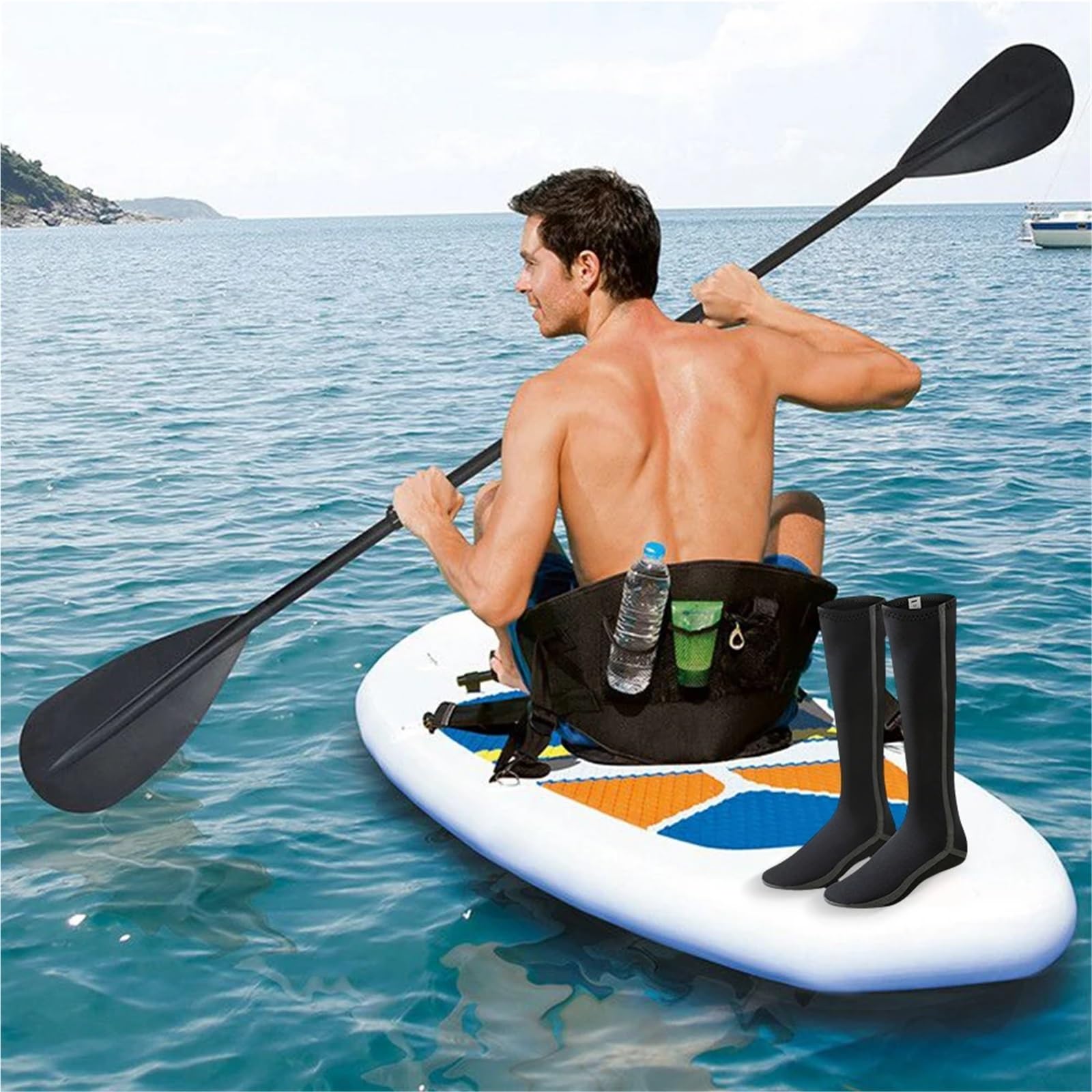 Calcetines térmicos de neopreno for natación, largos, hasta la rodilla, impermeables, for rafting y esnórquel
