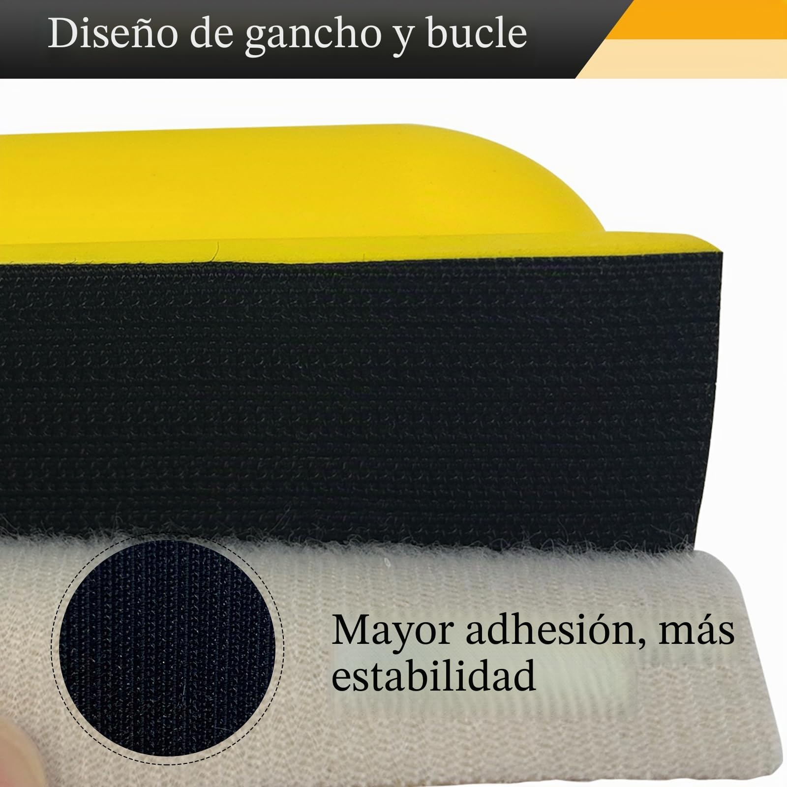 Juego de 16 Bloques de Lijado Manual | Almohadillas de Lijado Profesionales con Velcro y Formas Cóncavas y Convexas para Carpintería, Carrocería