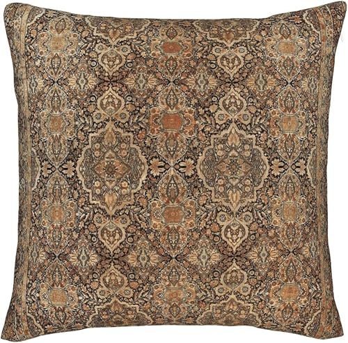15 fundas de almohada persas antiguas Kirman con estampado de alfombras de 18 x 18 pulgadas, para dormitorio, estética, decoración del hogar, sala