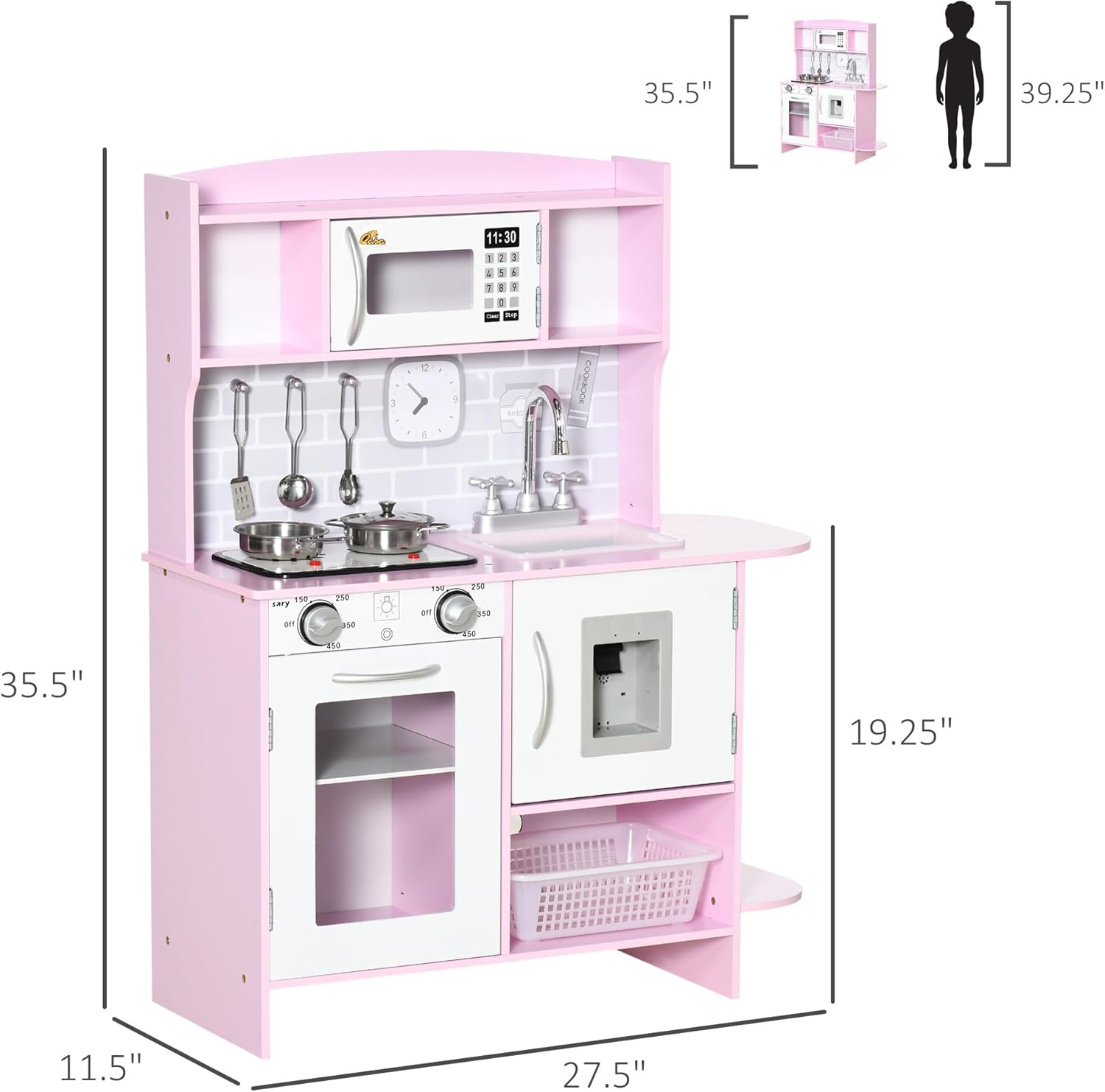 Close-up of the stove cooktop with red lights