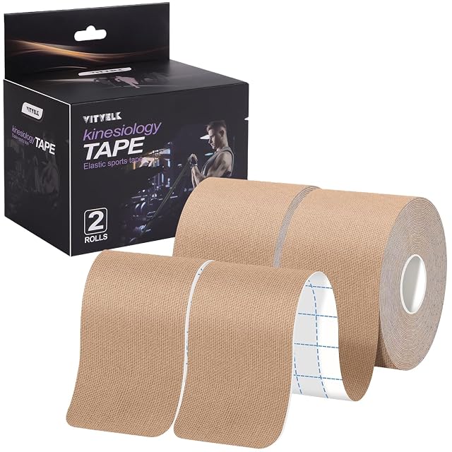 Kinesiology Tape Uncut 2In x 16 4ft - Elastic Sports Tape for Muscle Joint Pain Relief Waterproof Support