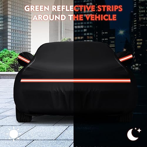 Miniatura 56 de Funda impermeable para Dodge Charger para todo tipo de clima, funda de automóvil de 6 capas impermeable para todo tipo de clima, 210T, resistente al