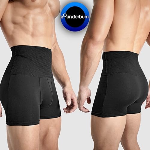 Vista 8 de Rounderbum Mens Underwear Mens Boxer Briefs Compression Tech - Slim Fit Boxer Briefs - Comfortable Cotton Underwear