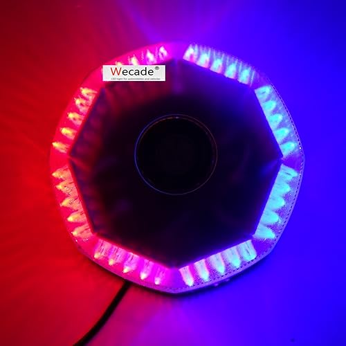 Miniatura 7 de Wecade Luz de advertencia de peligro de emergencia con 240 luces LED brillantes para techo de coche, luz estroboscópica (verde)