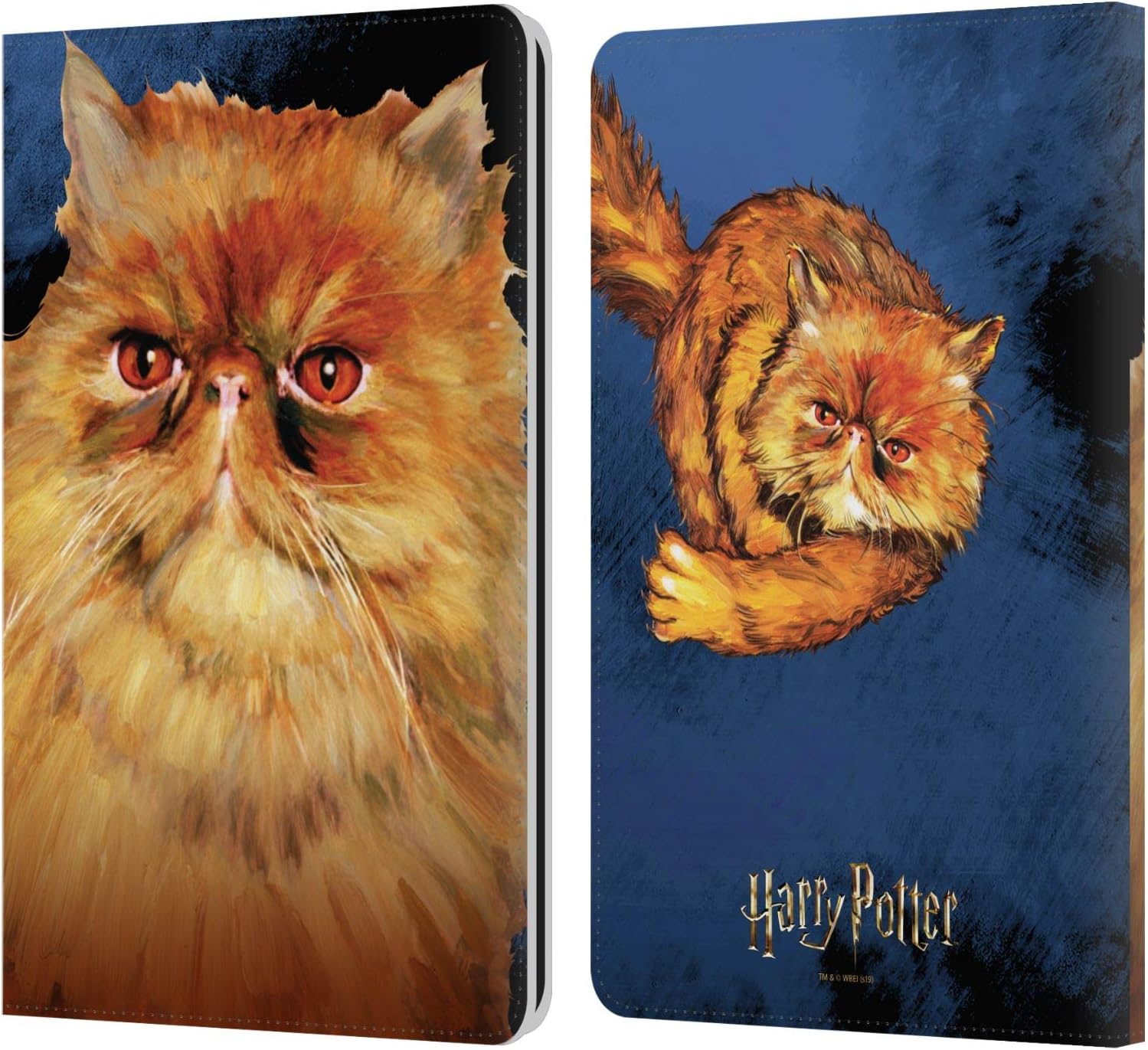 Head Case Designs Officially Licensed Harry Potter Crookshanks Prisoner of Azkaban II Leather Wallet Case Compatible with Kindle Paperwhite 1/2 / 3