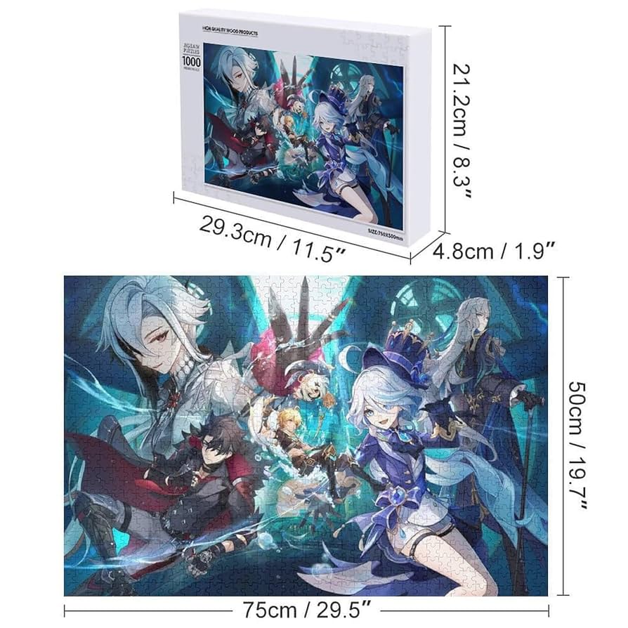 Amazon.co.jp: 原神 ジグソーパズル 木製パズル 1000ピース 300