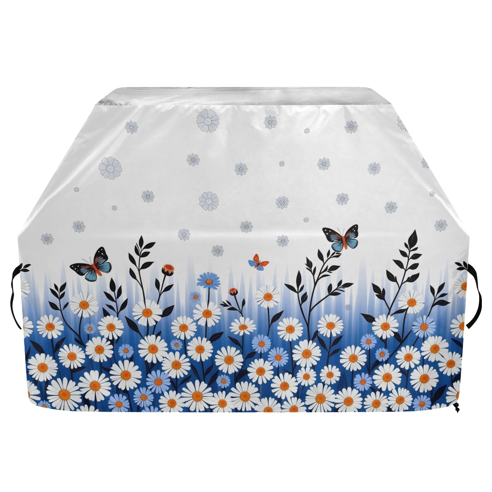 Daisy Blue - Funda para barbacoa impermeable y resistente al aire libre