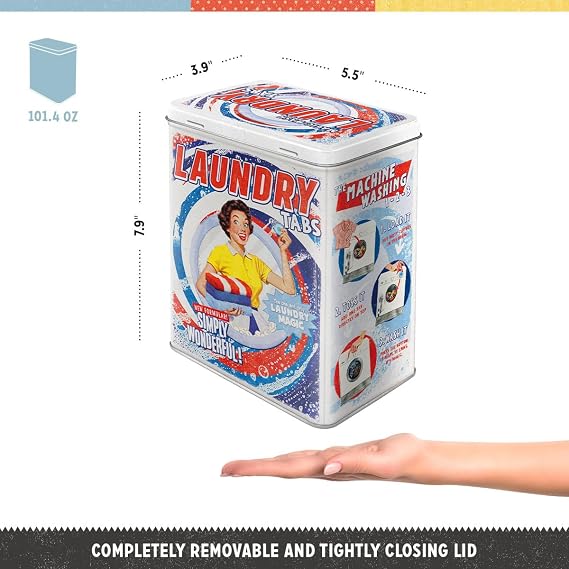 Nostalgic-Art Laundry Tabs Metal Saklama Kutusu 3 L