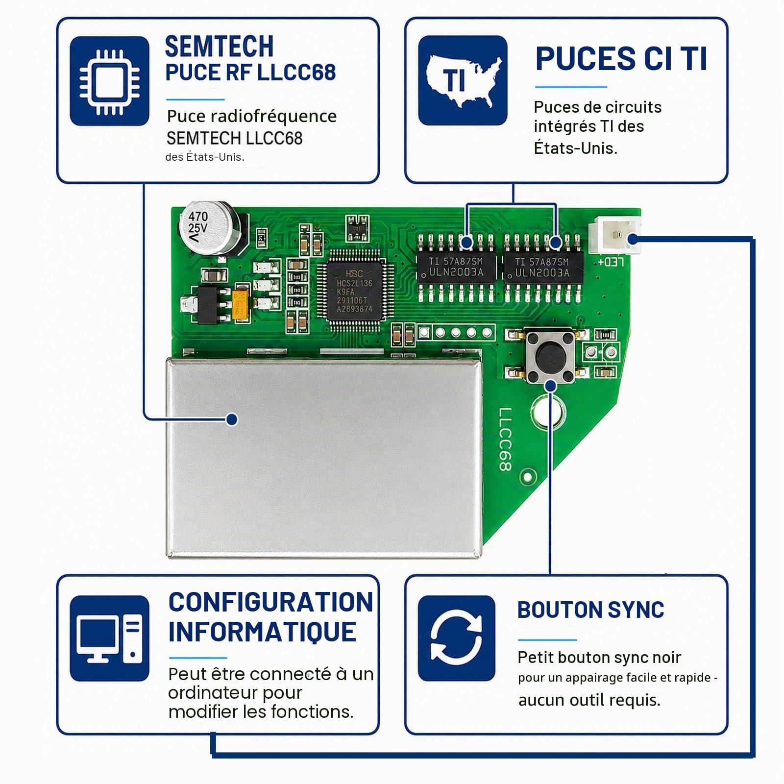 Q400 Télécommande sans Fil 12-24V 4 Canaux pour Treuil Grue Benne