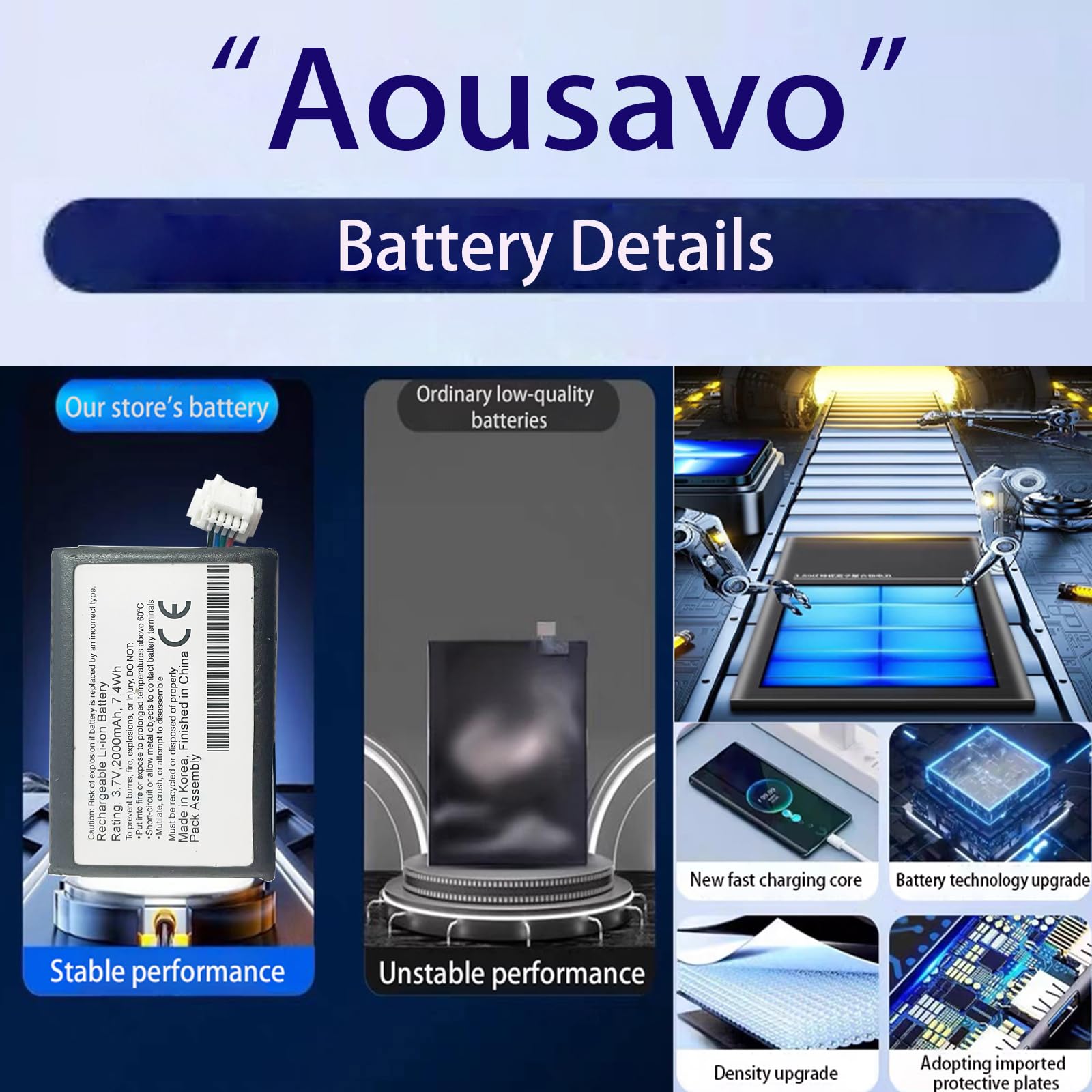 Batteria di ricambio (O-E-M) compatibile con Gar-min Zumo 590, 595, 590lm, 595LM GPS Navigation Navi batteria