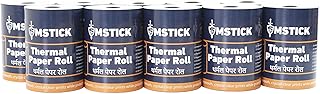 MSTICK Premium Thermal Receipt Paper Rolls – 80mm (3 Inch) x 50 Meter – POS Billing Paper – Pack of 10 Rolls