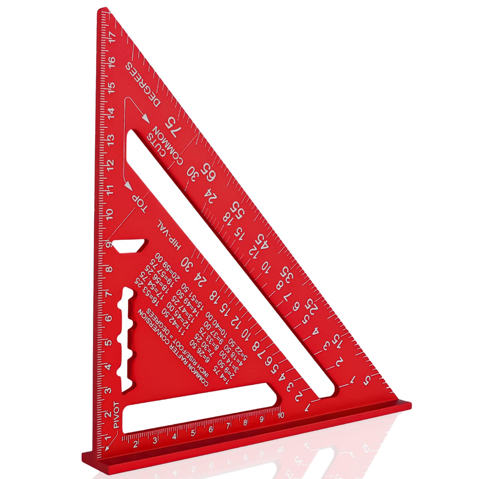 Escuadra carpintero，180 mm Escuadras Metalicas，Multifuncional Regla Triangular Métrica de Aluminio， Triángulo de Carpintería Engrosado，para Herramientas de Carpintero para Medir, Marcar, Cortar