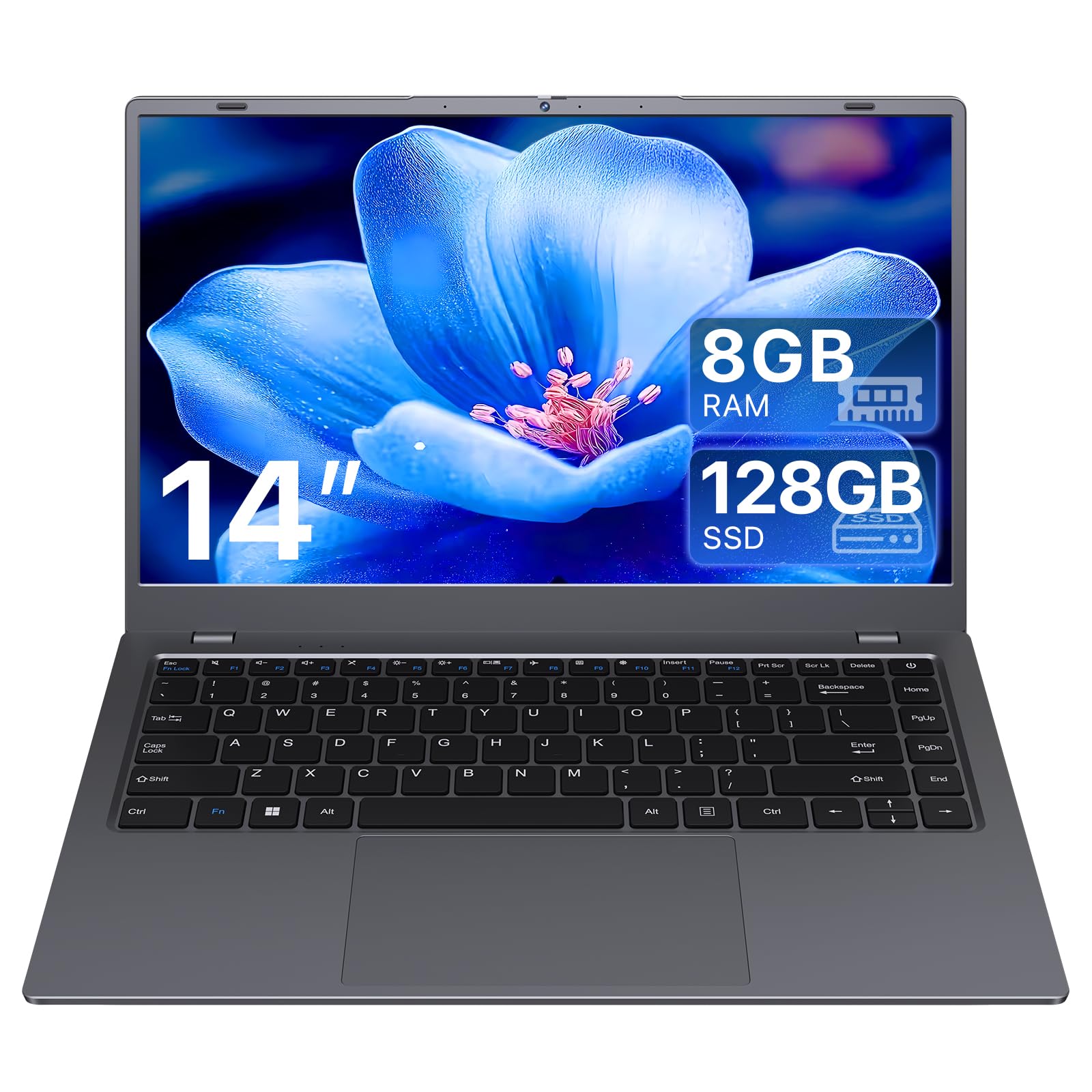 Amazon.com: ZENSAUN Laptop 14 Inch, 8GB RAM, 128GB SSD Expandable