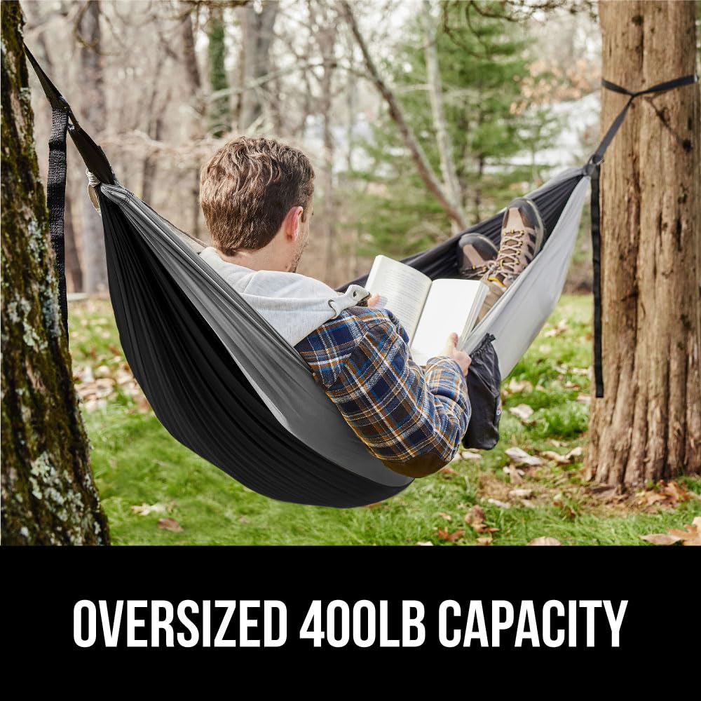 Amazon.com: GORILLA GRIP Durable Camping Hammock with Heavy Duty