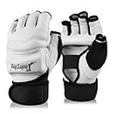 Xinluying Punch Bag Boxing Martial Arts MMA Sparring Grappling Muay Thai Taekwondo Training PU Leather Wrist Wraps Gloves