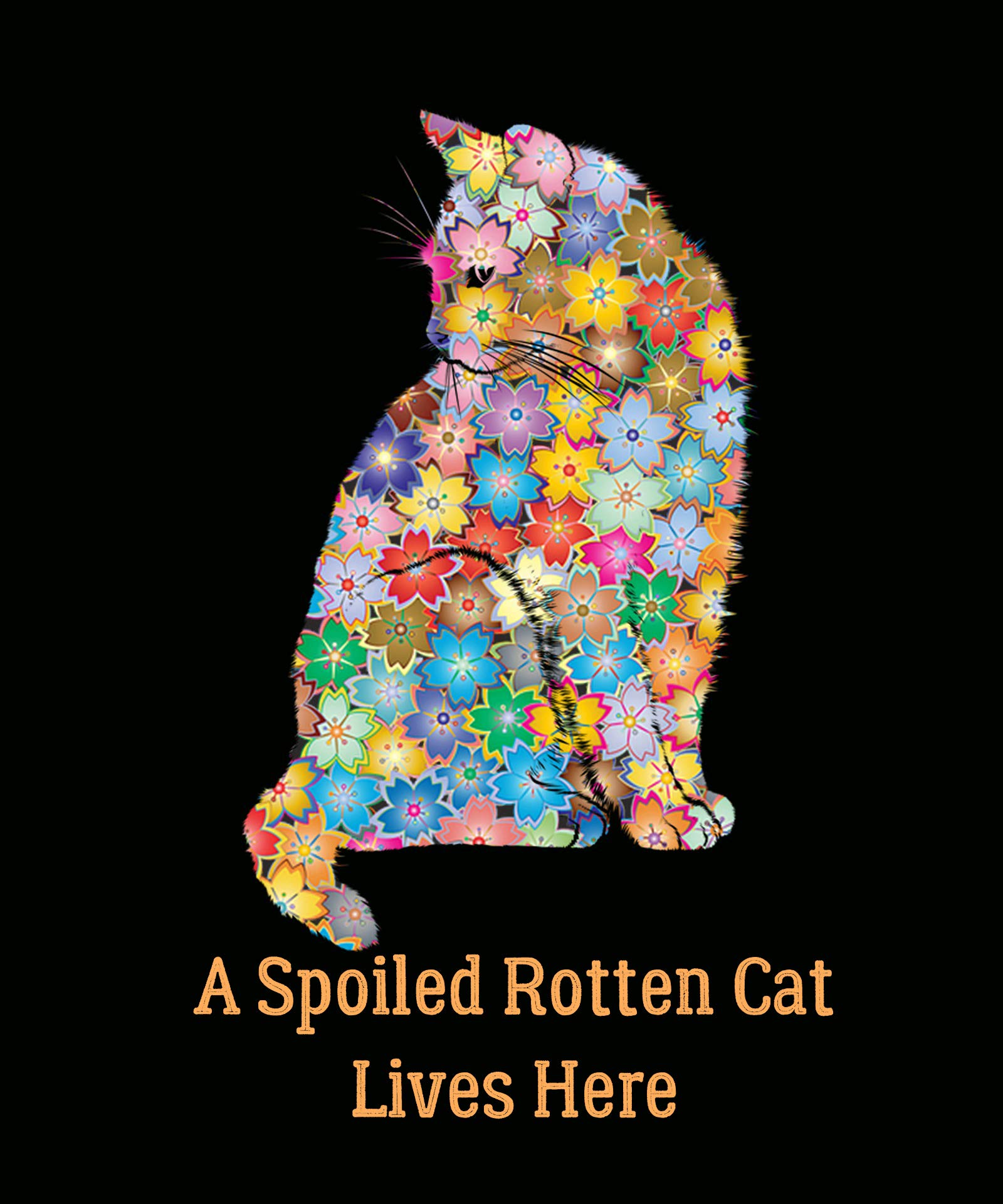 Spoiled Rotten Cat Garden Flag - Double Sided Cat Garden Flags Decoration - Colorful Welcome Design Yard Sign - Crazy Cat Lady Lover Gift 12 x 18 by Jolly Jon