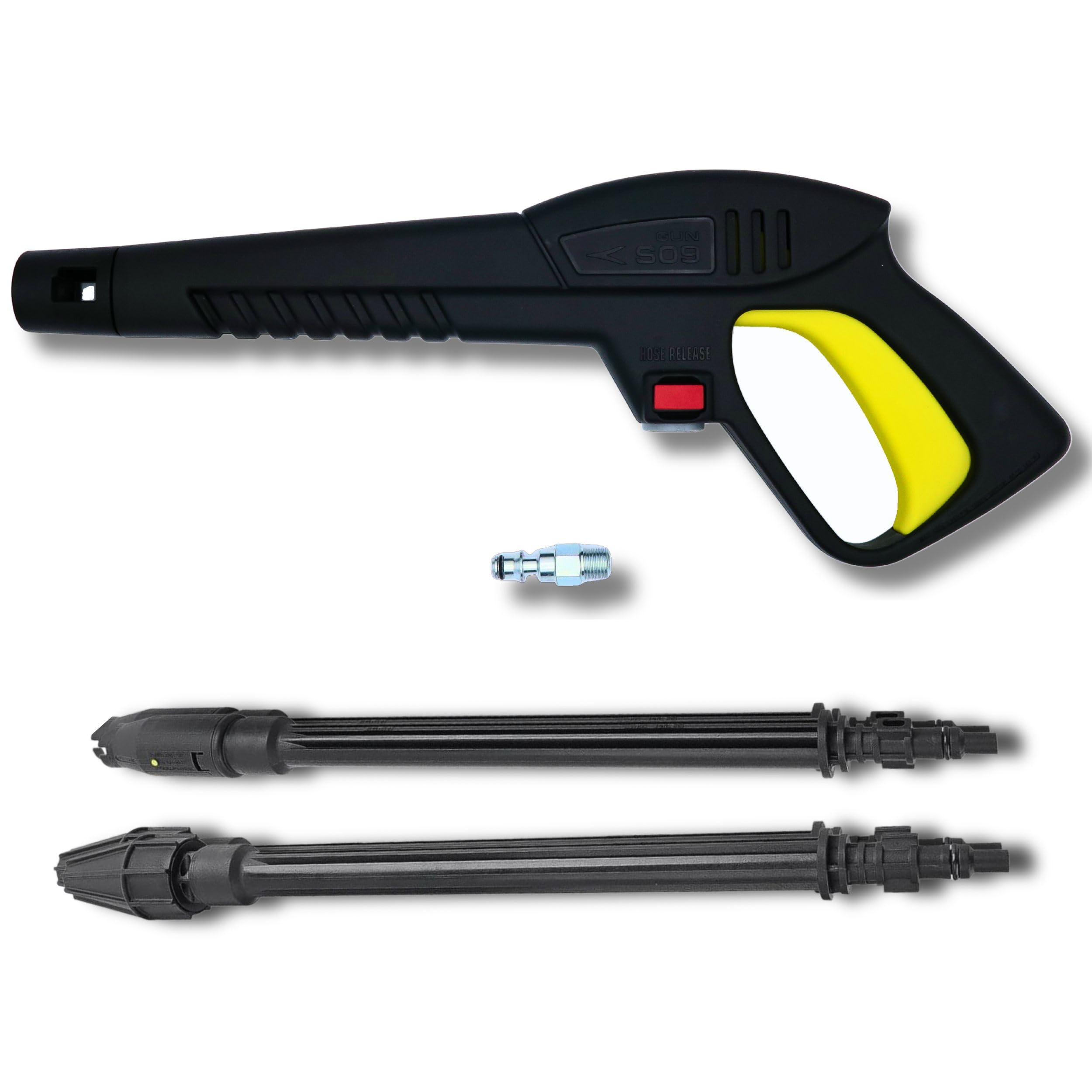 Pistola per Idropulitrice Lavor S'09 con Lancia a Getto Variabile e Lancia Rotante, Adattatore 1/4" Incluso, Compatibile con Idropulitrici Lavor, Attacco Rapido