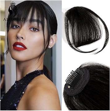 Bangs Hair Clip Synthetic Air Bangs Styling Tool Clip In Hair Extensions Fake Invisible Fringe Natural Black Brown Bangs Hair Accessories Clip-in Bangs Color:K18-4