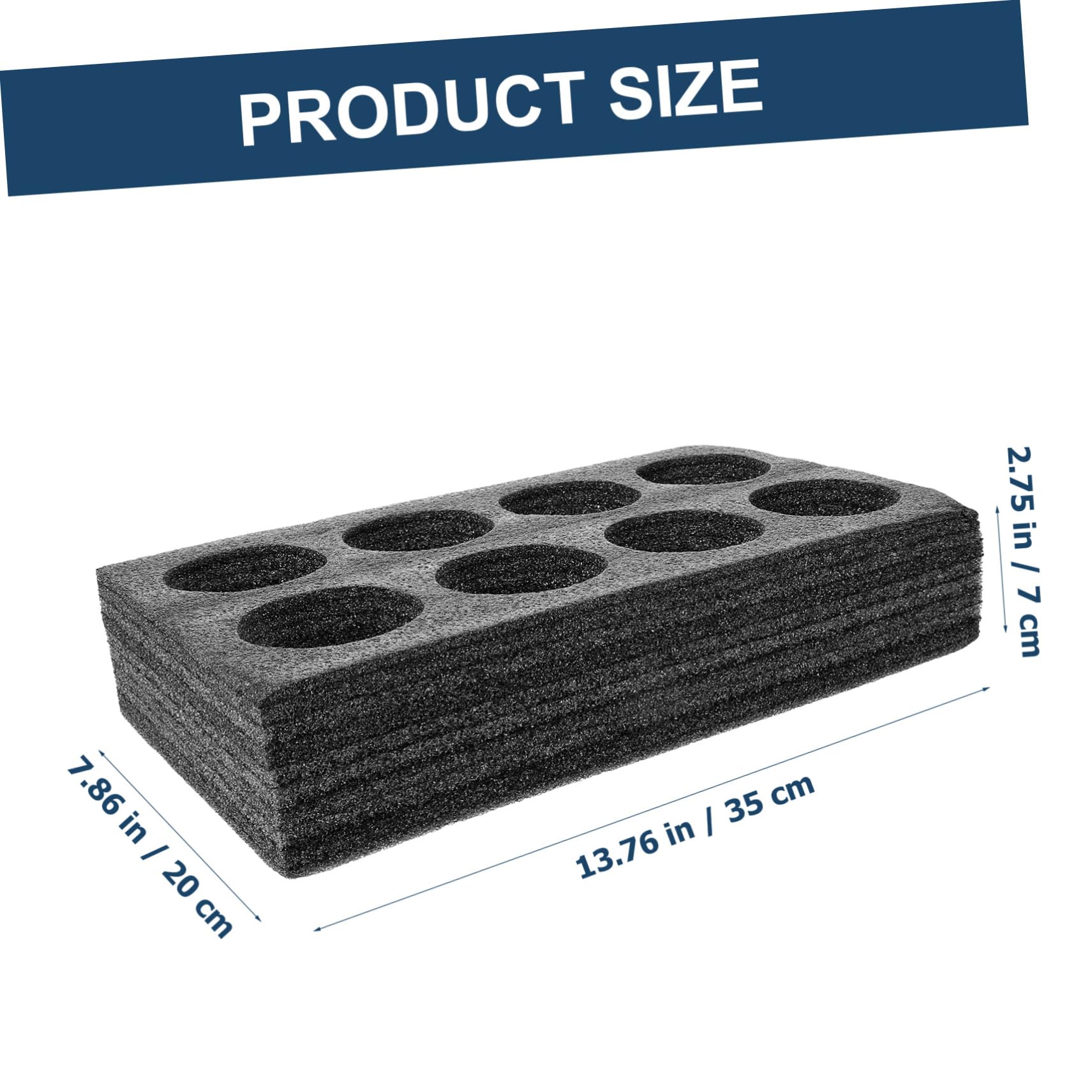 CIYODO 2Pcs Takeout Beverage Tray Lightweight Pearl Cotton Cup Holder for Drinks Packing Compartment Carrier for Parties Restaurants Picnics More