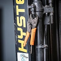 Vista 5 de Klein Tools 38663 - Juego de alicates de bloqueo, punta larga de 7 pulgadas y mordaza curvada de 10 pulgadas, alto par de torsión y potencia