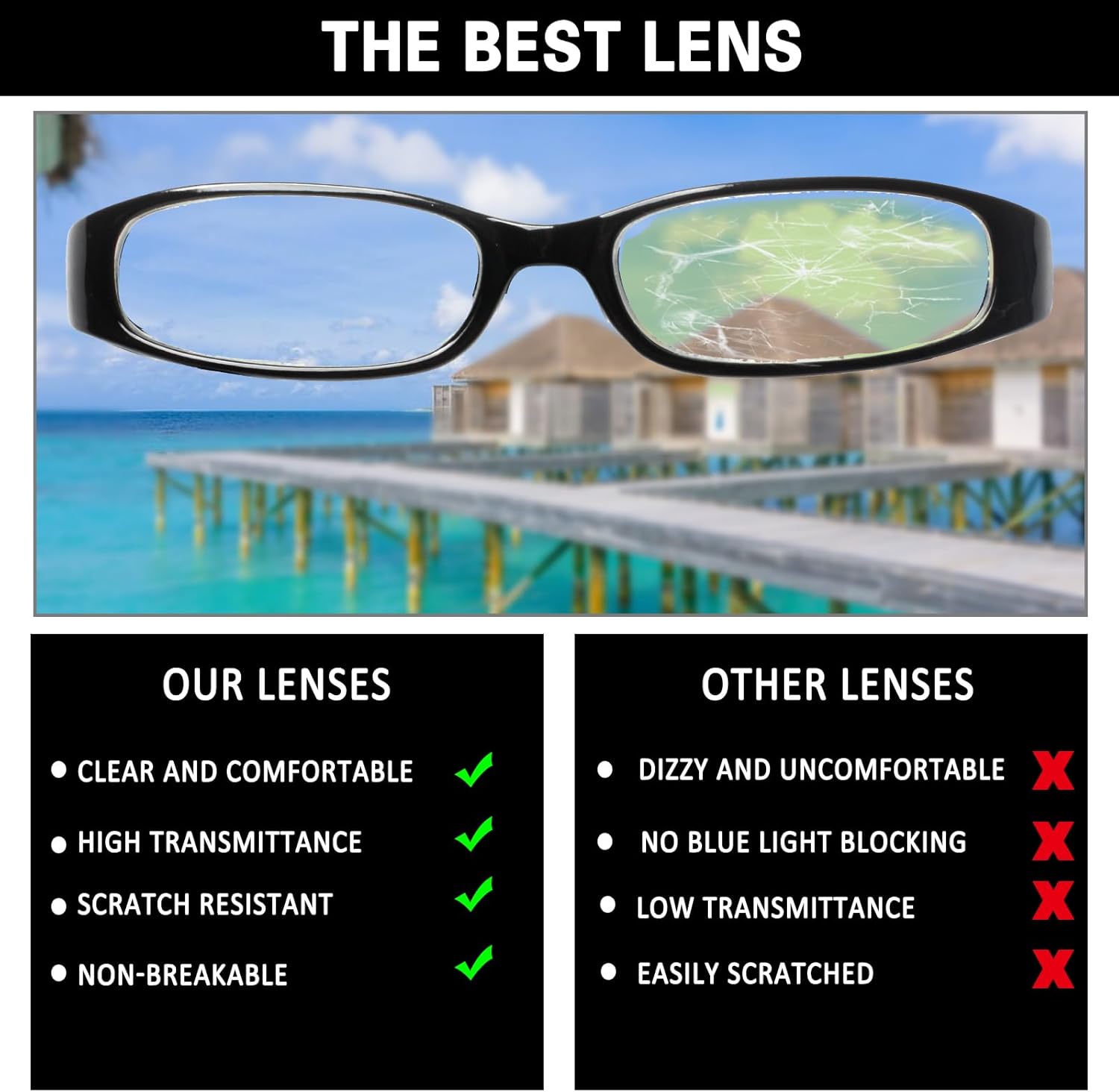 Kerecsen Women's Reading Glasses 4 Pairs Ladies Fashion Spring Hinge Readers - Image 4