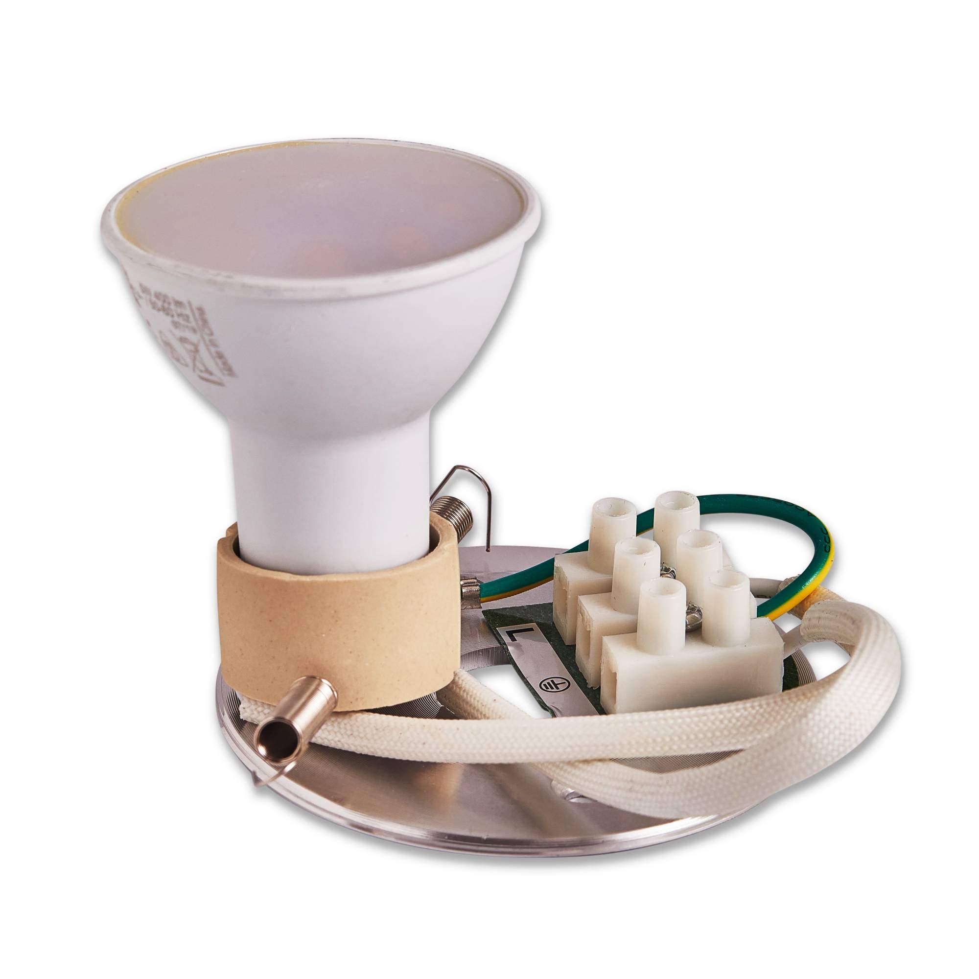 Trano LED luz de superficie luz de superficie montado el foco GU10 230V blanco 5 vatios blanco cálido - superficie montado - foco IP44 para baño/exterior como luz de techo y foco -