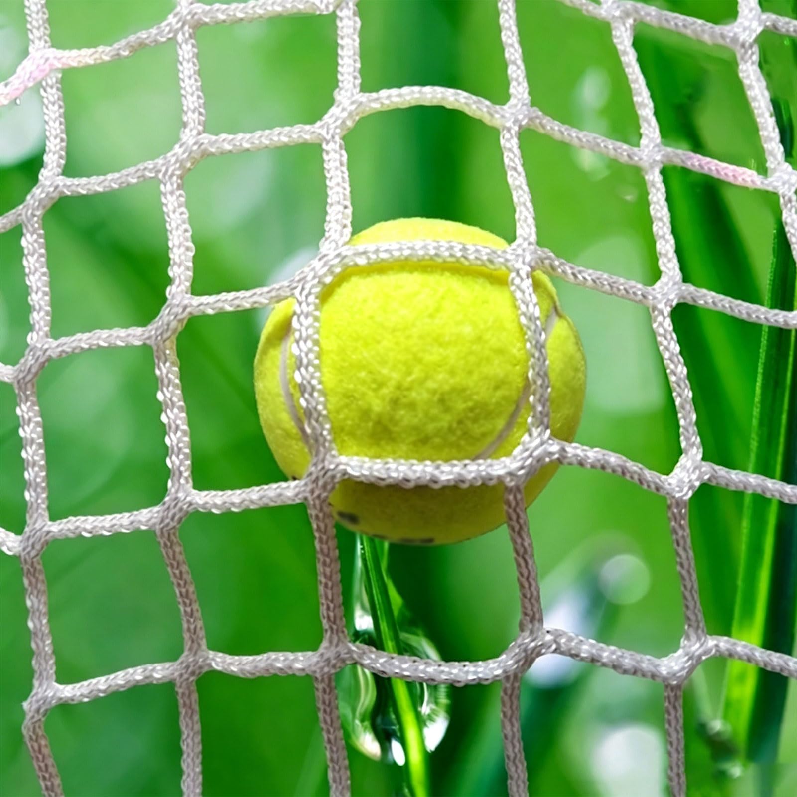 TenNuoDa Balcony Safety Anti-Fall Rope Net for Kids and Pet, Knotless Protective Fence for Stairs Railings Playground Garden, Indoor/Outdoor Decoration Grid Net(Size:1x6M(3.3x19.7FT),Color:White)