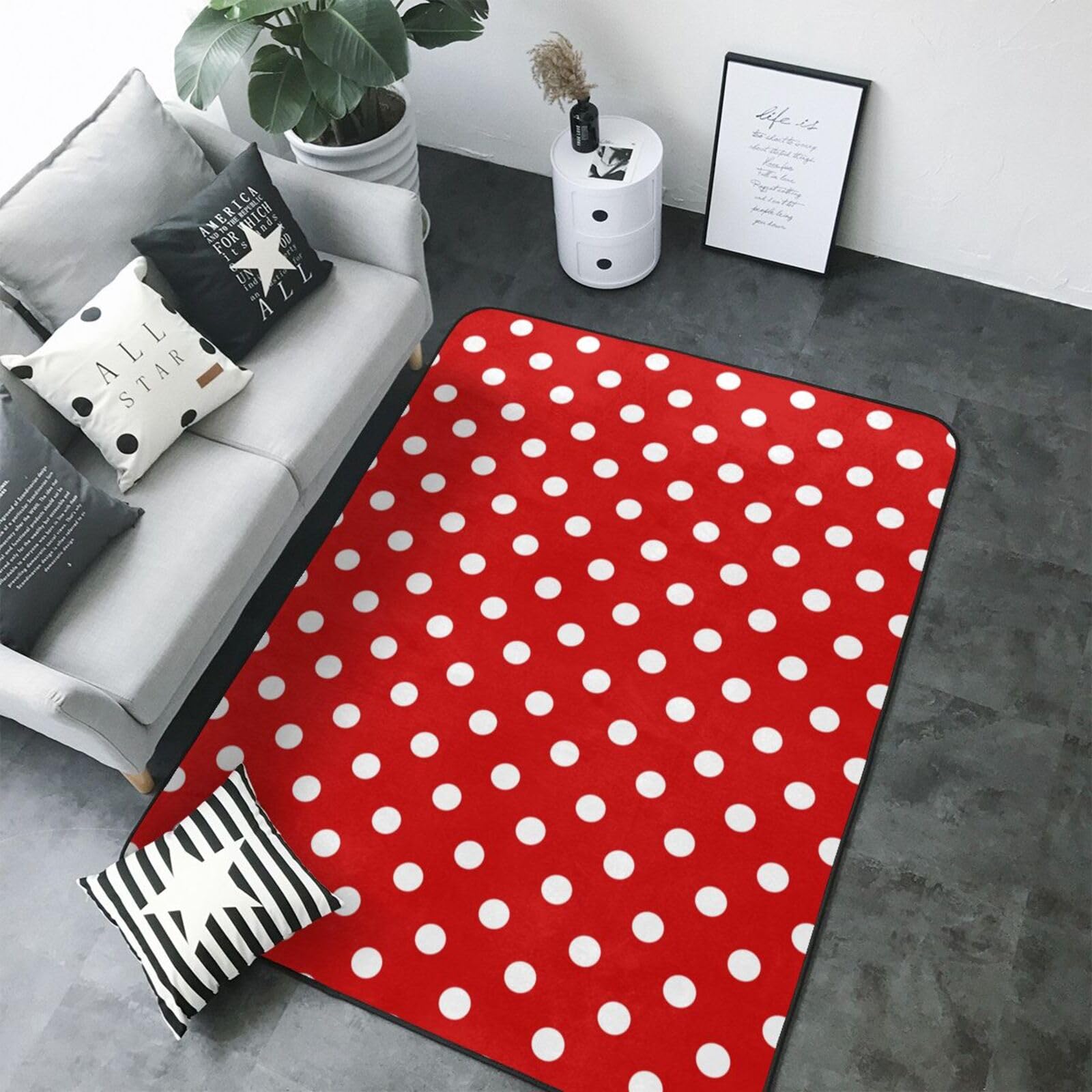 Tapis salon vintage rouge lavable grand format 203x147 chambre moderne