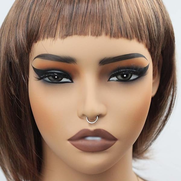 0.8/1.0/1.2/1.6/2.0/2.5/3.0/4.0mm Acier à charnière Septum Segment Clicker Lèvres Nez Anneau Hoop Helix Cartilage Daith Tragus - 5