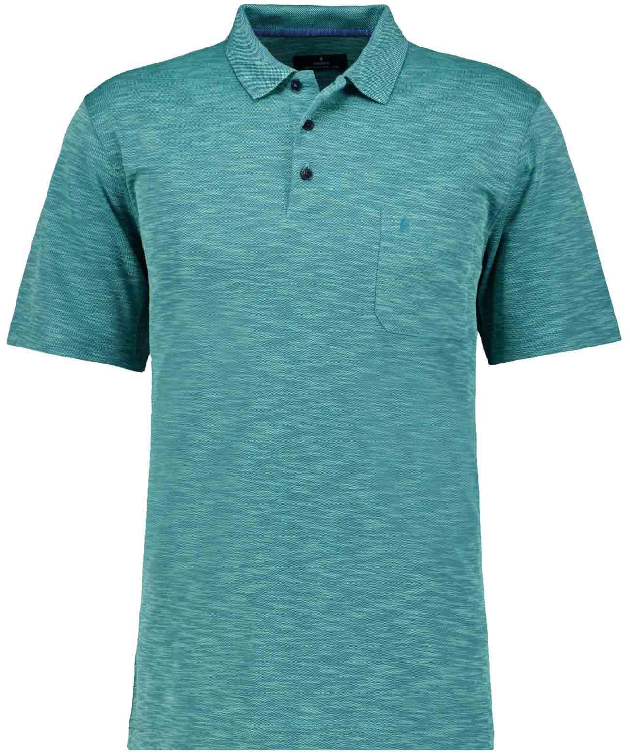 RAGMAN Herren Softknit-Polo Flammdesign