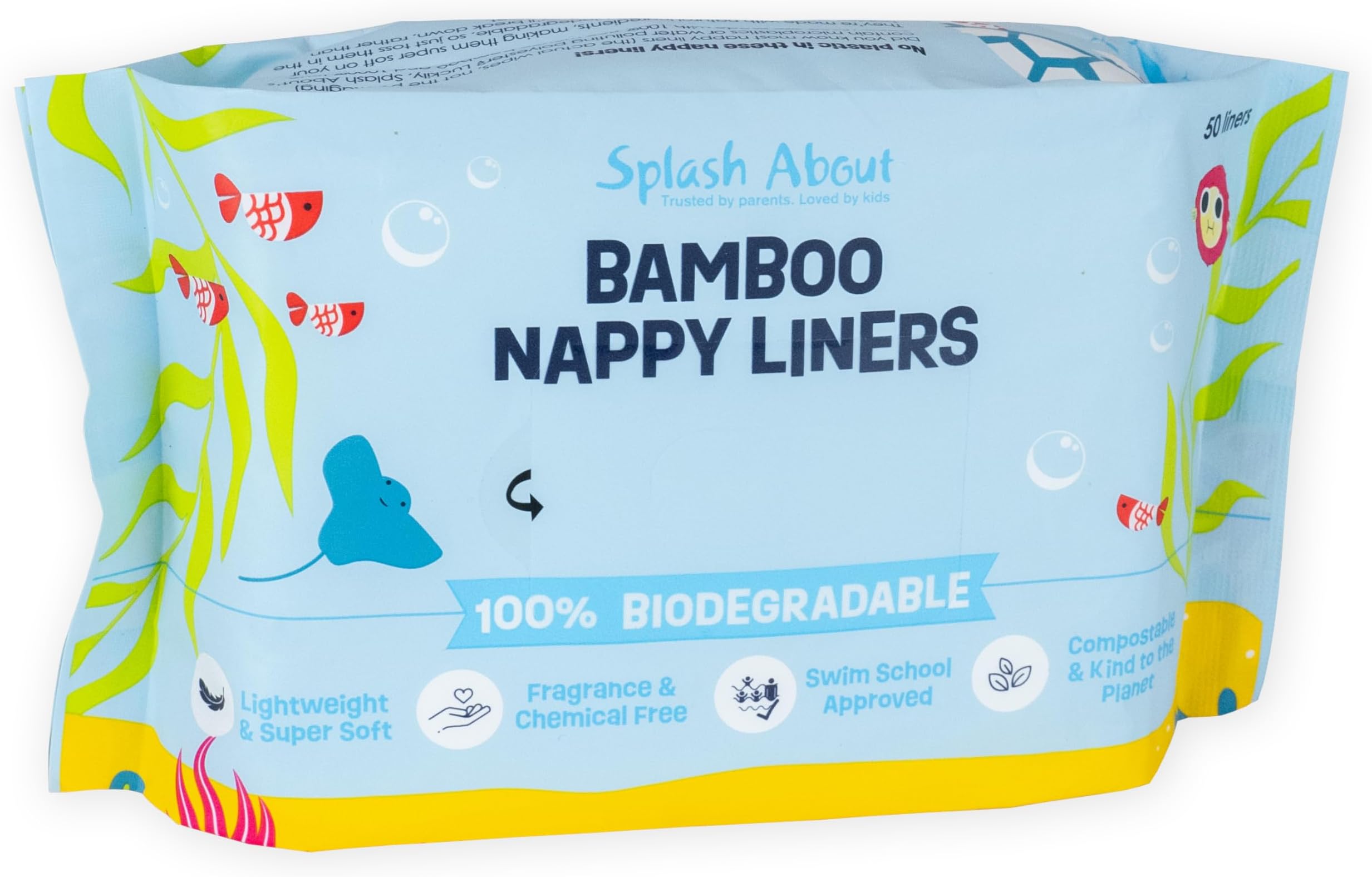 Splash About Biodegradable Swim Nappy Liners - Pack of 50