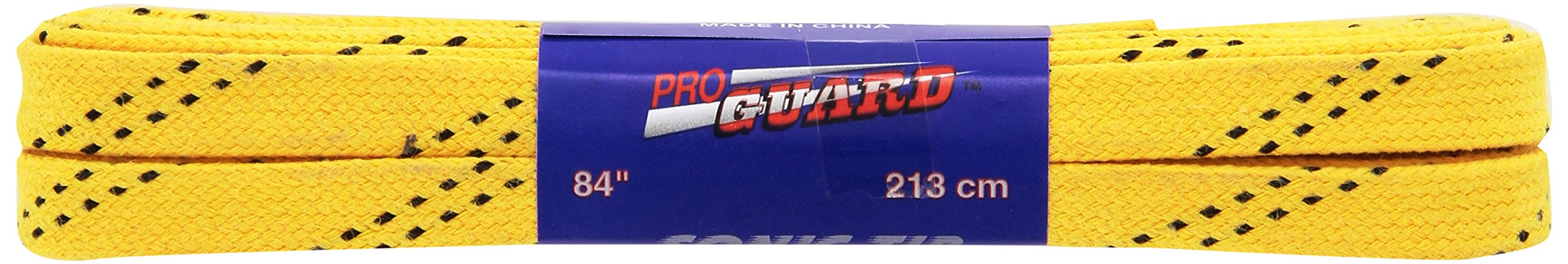 Proguard Sonic Tipped Waxed Hockey Lace , Yellow, 120-Inch