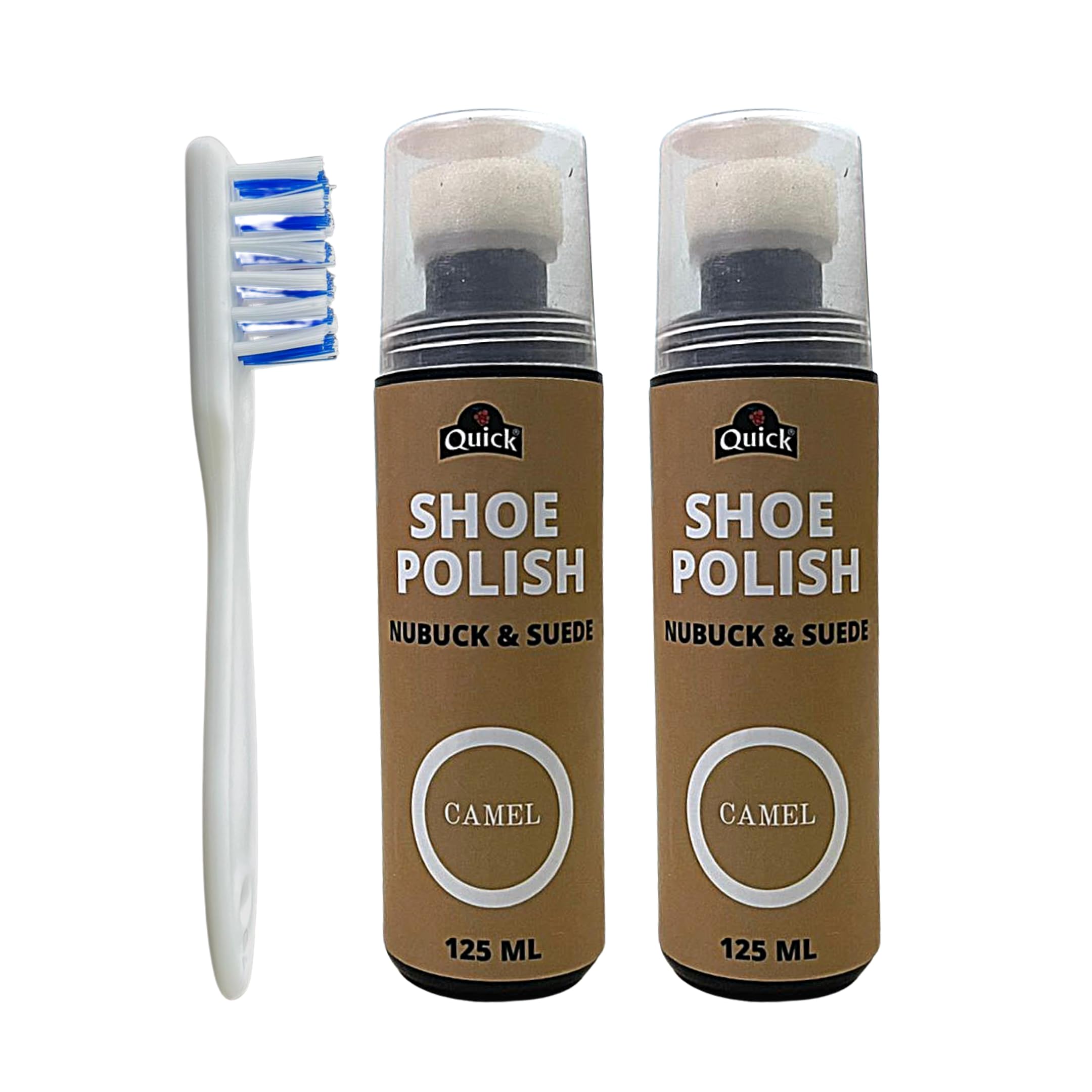 Quick Nubuck and Suede Shoe Polish | Color - Camel | Pack 2 x 125 ML | Nubuck and Suede Renovator (B0D3VJW84K) Amazon Price History, Amazon Price Tracker